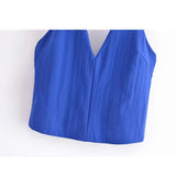 Yipinpay White Halter Top Female Off Shoulder Crop Tops For Women Sexy Sleeveless Backless Top Woman Tied Streetwear Summer Tops