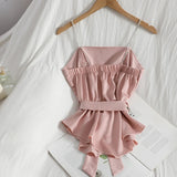 Yipinpay Chain Blouses Slim Sexy Irregular Waist Strap Tanks & Camis Belt Blusas Mujer De Moda 2023 Shirts for Women White Top