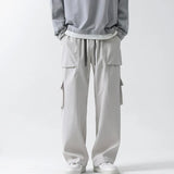 Yipinpay Men Casual Cargo Pants 5XL Loose Straight Pants Male Fashion Streetwear Jogger Sweatpants New Summer Multiple Pockets Trousers