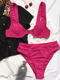 Yipinpay Women's Swimsuit Female 2023 Bikini Set Push Up Bikini  High Waisted Swimwear Women Bathing Suit Swimming Suits Beachwear