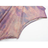 Yipinpay Print Tulle Short Dresses For Women Ruched Mesh Mini Dress Woman Beach Summer Dress Women 2023 Sleeveless Party Dresses