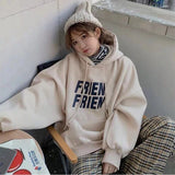 yipinpay Fashion New Grey Loose Fleece Pullover Vintage Pocket Letter Printing Sweatshirt Lazy Casual Raglan Sleeves Hoodie Autumn