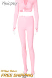 Yipinpay 2 Piece Outfits For Women Sexy Long Sleeve Crop Tops Drawstring Leggings Pants Sets Casual Sporty Sweatpants Tracksuits