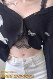 Yipinpay Knit Cardigans Women Korean Sexy V-Neck Fitness Crop Tops Ladies Summer Thin Long Sleeved Sunscreen Jackets
