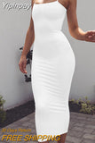 Yipinpay Spaghetti Strap Backless Sexy Long Dress Party Off Shoulder Strapless Summer Maxi Dress Black Bodycon Dress Women 2023