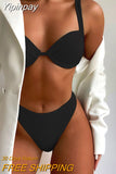 Yipinpay Waisted Bikini Push Up Swimsuit Female Bikini Set Sexy Women Swimwear Bathing Suit Swimming Suits Beachwear
