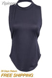 Yipinpay Sexy Women Ladies Summer Vest Top Sleeveless backless Blouse Casual Summer Solid Color Loose Tank Tops Shirt NEW