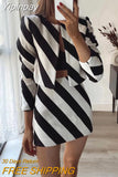 Yipinpay Fashion Striped Women's Skirt 2023 Summer Slim Skirts for Woman Chic Sexy Female Mini Short Skirt Ladies New In Skirts