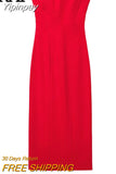 Yipinpay Red Corset Dress Woman Off Shoulder Long Dresses For Women Backless Sexy Bodycon Dress 2023 Midi Evening Party Dresses