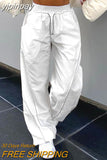 yipinpay Pants Wide Leg Trousers Women Sweatpants Jogging Y2k Streetwear Women Fashion Clothing Solid Cargo Pants High Waist Pants