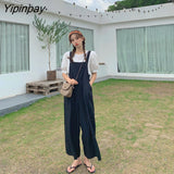 Yipinpay Summer Women Bodysuit Jumpsuit Sweet High waist Loose Oversize Overalls Fashion Casual female Playsuits 2023 NEW