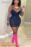 Yipinpay Spaghetti Strap Bodycon Dress 2023 Women V-Neck Sleeveless Sexy Mini Dresses Femme Mesh Patchwork Night Party Vestidos