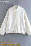 Yipinpay 2023 Bomber Jacket Woman Multicolor Long Sleeve Women's Spring Jacket Oversize Baseball Jackets For Women New In Outerwears