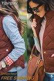 Yipinpay Women Feather Coat Sleeveless Women's Jackets Thin Lingerie Down Coat Winter Warm Slim Fleece Warm Parka Vest 2023