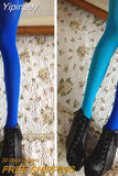 Yipinpay Women Sexy 2 Colors Patchwork Footed Tights Stretchy Pantyhose Stockings Elastic Stockings Pantyhose