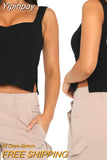 Yipinpay Women y2k Clothes Camisole Crop Tops Summer 2023 Harajuku T-shirts Vintage Corset Clothing Women Tube Tops Club Streetwear