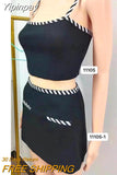 Yipinpay Women's Skirt Sets Dress Fashion Sleeveless Vest with Skirt 2 Piece Set Short Tank Top High Waist Skirt Suit Summer Outfits