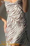 Yipinpay Mo 2023 New Print V Neck Party Mini Dress Backless Spaghetti Strap For Women Sleeveless Club Sexy Slim Dresses Vestidos