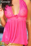 Yipinpay Sexy Lingerie Women Lace Night G-String Sexy Underwear Babydoll Sleepwear Lingerie Sexy Hot Erotic Dress Plus Size M-3XL