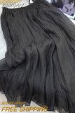 yipinpay Irregular Fairy Skirt Women Korean Fashion 2023 Summer Pleated High Waist Skirts Girls Elegant White A-line Faldas