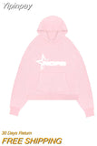 Yipinpay Graphic Hoodies Women Men Hip Hop Casual Loose Hood Shirt Harajuku Streetwear Punk Long Sleeve Pullover Y2K Sweatshirts