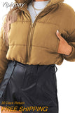 Yipinpay Winter Warm Clothes for Women 2023 2023 Luxury Jacket Padded Coat Puffer Cropped Short Down Coat New in Outwears Fashion