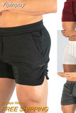 Yipinpay New Running Shorts Men Sports Jogging Fitness Shorts Summer Casual Gym Workout Men Shorts Solid Sport Fitness Shorts