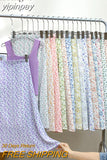 yipinpay 2023 Summer Chiffon Skirts Women Kawaii Korean Casual Elegant High Waist A-line Skirt Female Floral Print Sweet Faldas