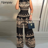 Yipinpay Women Elegant Tank Sleeveless Sexy Formal Straight Leg Working Jumpsuits
