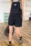 Yipinpay For Women Summer Denim Shorts Korean Style Wide Leg Jeans Pants Light Blue High Waisted Baggy Casual Fashion Shorts
