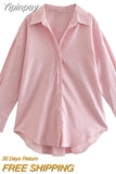 Yipinpay 2023 Women Shirt Multicolour Button Up Shirt Women Summer Long Sleeve Top Female Streetwear Oversize Shirts And Blouses