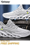 Yipinpay Summer Men's Thin Tide Shoes Hollow Breathable Men's Tide Brand Sneakers Running Net Shoes Youth Blade Shoes