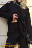 Yipinpay Split Women's Turtleneck Sweater Oversized Casual Pullover Jumpers Winter Warm Long Sleeve Top Female Loose Sweaters