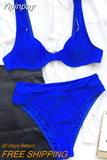 Yipinpay Women's Swimsuit Female 2023 Bikini Set Push Up Bikini  High Waisted Swimwear Women Bathing Suit Swimming Suits Beachwear
