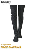 Yipinpay Women Lolita Long Socks Autumn Winter 2023 Female Lingerie Thigh High Socks Harajuku Sexy Compression Stockings for Women