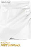 Yipinpay Future Traf Skirt Office Lady Above Knee Non Strech A Line Leather Mini Skirts Korean Version Fashion The Price Of