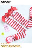 Yipinpay Lolita Thigh High Socks Women Kawaii Harajuku Stockings Female Lingerie 3D Cat Claw Long Socks Sexy Compression Stockings