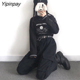 Yipinpay Women T-shirts Long Sleeve Loose Solid 2YK Turtleneck Womens T-shirt All-match Simple Leisure Korean Style Trendy Chic Soft