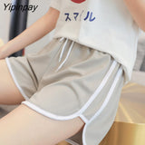 Yipinpay Women's Shorts Oversize Casual Cycling High Waist Harajuku Korean Fashion Aesthetic Summer Sweatpants Streetwear Female Clothing