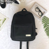 Yipinpay Women's Backpack Oversized Hip Hop Fashion Solid Zipper Canvas Harajuku Shoulder Bag Teenager Girls School Bag Kawaii Female Bag