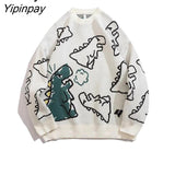 Yipinpay Winter Knitted Harajuku Women Oversized Sweaters Long Sleeve Cartoon Pullover Japanese Y2K Kawaii Streetwear Clothes Tops