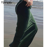 Yipinpay Half Turtleneck Bright Line Two Piece Suit For Women Sexy Long Sleeve Crop Top Skirt Sets 2023 Female Basic Tee Outfits