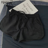 Yipinpay Women Shorts Cycling Fitness Sport Cotton Aesthetic Sweatpants Fashion Summer Harajuku Loose High Waist traf Female Clothing