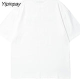 Yipinpay Men T-Shirt Oversized Anime Hip Hop Harajuku Jujutsu Kaisen Short Sleeve Dropshipping Streetwear Loose Tops Tee Graphic Clothes