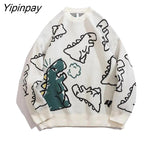 Yipinpay Winter Knitted Harajuku Women Oversized Sweaters Long Sleeve Cartoon Pullover Japanese Y2K Kawaii Streetwear Clothes Tops