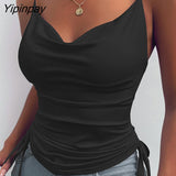 Yipinpay Women Thin Wild Solid Camis Vest Women Tank Tops Female 2023 Summer New Sexy Strap Basic Tops Slim Sleeveless Camisole