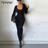 Yipinpay Backless Y2K Casual Slim Jumpsuits Solid White Female Sleeveless Aesthetic Streetwear Rompers For Women Harajuku Overalls