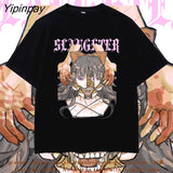 Yipinpay Print Casual Harajuk Female's tshirts tee clothes Unisex Short Sleeve T Shirt wind Summer Women Tshirt Streetwear Top