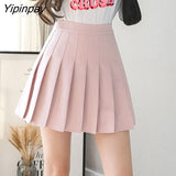 Yipinpay Women Mini Skirt Pleated Sexy Kawaii Y2k High-Waisted Harajuku Gothic Clothes Korean Vintage Dropshipping Female Clothing