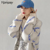 Yipinpay Spring Angel Embroidery Knit Female Pullovers Y2K Long Sleeve Women's Sweater Loose Oversize Woman Sweaters Clothing Tops